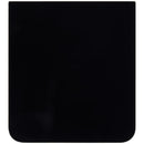 Tapa trasera inferior de vidrio negro para Samsung Galaxy Z Flip 7 FE 5G SM-F761, repuesto sin logo.