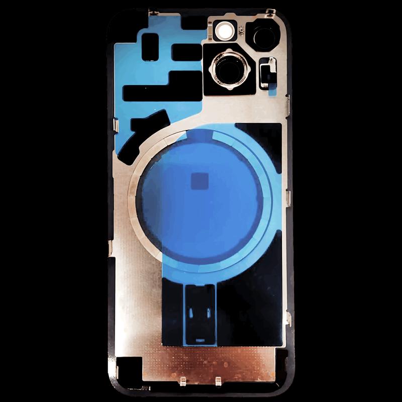 Compra la tapa trasera original con MagSafe Magnet, NFC y Flashlight Flex para iPhone 14 en Guatemala.