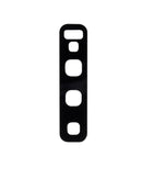 Lente de camara trasera con aro para Samsung Galaxy S10 (Blanco Prisma)