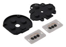 Set de 4 gomas conductivas para botones D-pad izquierda y derecha de PSP 1000, repuesto para reparación.
