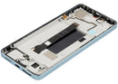 Pantalla LCD refurbished azul cobalto con marco para Xiaomi Poco X6, ideal para reparación de display.