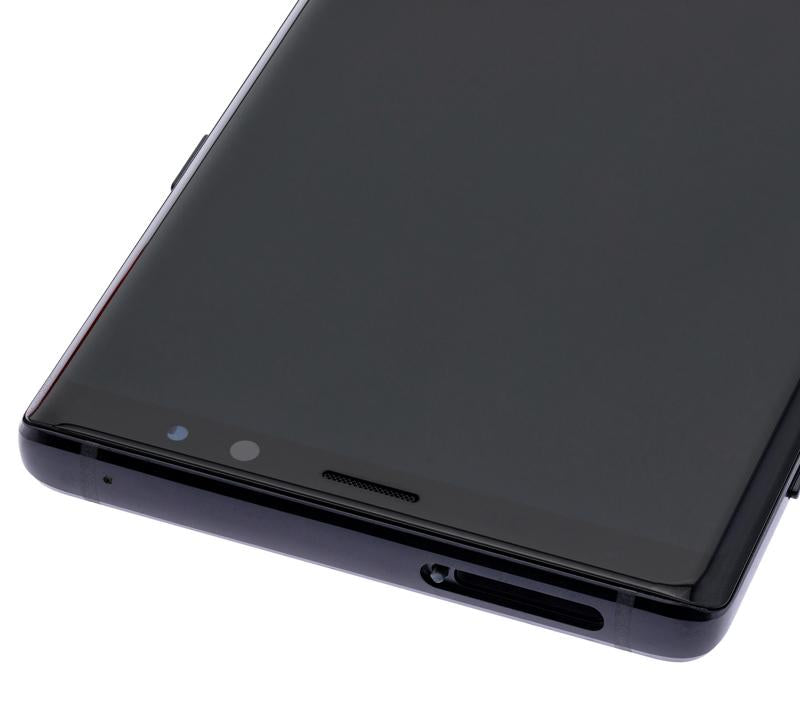 Reparación de pantalla OLED con marco para Samsung Galaxy Note 9 en Guatemala.