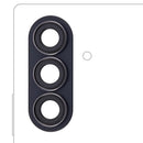 Lente de cámara trasera Jet Black para Samsung Galaxy Z Fold 7 (F966) con aro, repuesto de cristal.