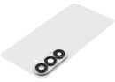 Tapa trasera de cristal blanco para Samsung Galaxy S26 con lente de cámara, repuesto para reparación.