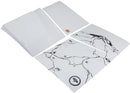 Carcasa PlayStation 5 Slim Disc Edition Ghost Of Yotei negra, vistas frontal y trasera detalladas.