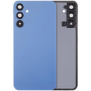 Tapa trasera azul Optimistic Blue para Samsung Galaxy A15 5G con lente de cámara, repuesto sin logo.