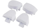 Botones gatillo blancos R1 L1 R2 L2 con resortes para reparación de control PlayStation 5 BDM-020.