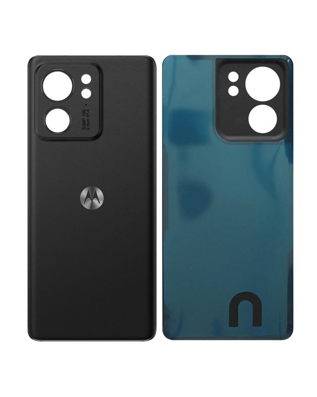 Tapa trasera original OEM para Motorola Moto Edge XT2305 / 2023 en color Negro Eclipse, disponible para reparación en Guatemala.