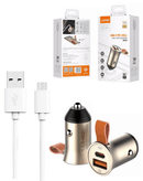 Encuentra en Guatemala el cargador de auto dual LDNIO C509Q PD QC4.0 con cable USB A-M de 3ft de 18W para recargar tus dispositivos de manera rápida y segura.