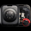 Tapa trasera Apple Watch Series 7 41mm LTE Space Black, repuesto original de acero inoxidable.