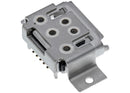 Puerto de carga Micro USB Tipo B de 5 pines y 4 anclajes para soldar, conector de repuesto.