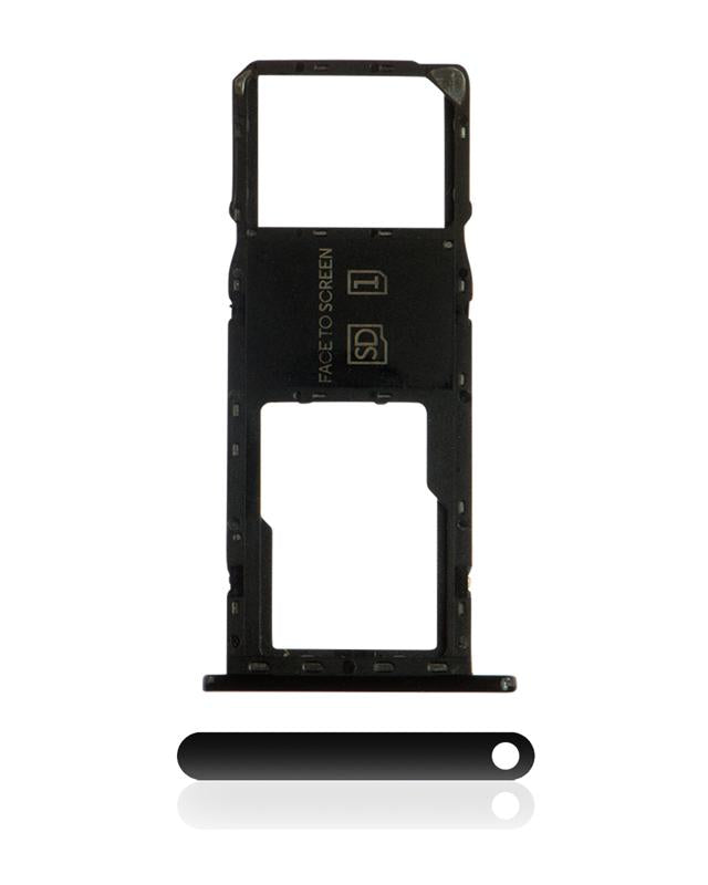 Bandeja para tarjeta SIM para Motorola Moto G7 Power (XT1955 / 2019) (Version internacional) (Negro ceramico)