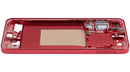 Chasis intermedio en color Coral Red para Samsung Galaxy S25 Plus 5G, disponible para reparaciones en Guatemala.