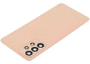 Tapa trasera de repuesto color durazno para Samsung Galaxy A33 5G (A336), con lente de cámara integrada, para reparación.