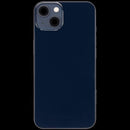 Tapa trasera Midnight usada para iPhone 13 A2482 con puerto de carga y pequeñas partes.