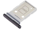Bandeja dual SIM negra para Samsung Galaxy S26 (SM-S942B), repuesto original para porta SIM.