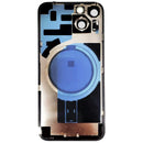 Tapa trasera roja para iPhone 14 con MagSafe, NFC y flex de flash, repuesto A2882 original.