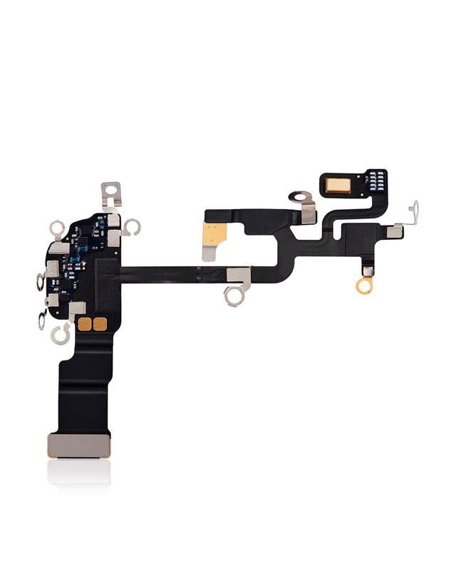 Reparación de iPhone 15 Pro con garantía en Guatemala: cable flex de WiFi compatible disponible en mayorista de componentes iPhone.