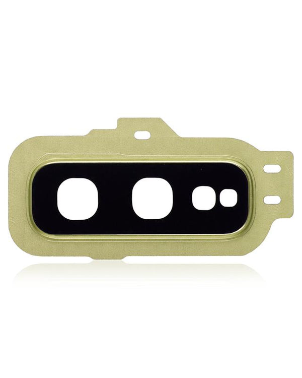 Lente de camara trasera con aro de cubierta para Samsung Galaxy S10E (Amarillo Canary)