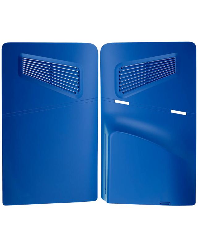 Compra en Guatemala un set de 2 piezas de consola shell azul para PlayStation 5 Slim en Guatemala.