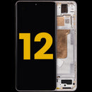 Pantalla OLED refurbished púrpura para Xiaomi 12, 12X o 12S con marco incluido, repuesto de display LCD.