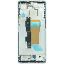 Pantalla OLED original azul para Xiaomi Poco F5 5G con marco, ideal para reparación de display o screen.