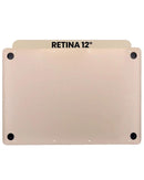 Encuentra tapas inferiores para MacBook Retina 12 (A1534 / Early 2015) en Guatemala para reparaciones, disponibles en dorado.