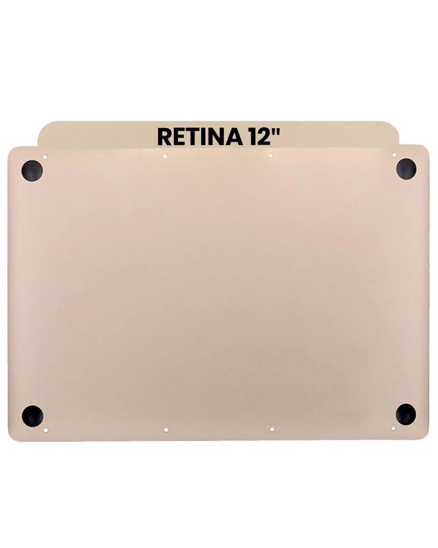 Encuentra tapas inferiores para MacBook Retina 12 (A1534 / Early 2015) en Guatemala para reparaciones, disponibles en dorado.