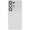 Tapa trasera de vidrio blanca para Samsung Galaxy S26 Ultra, repuesto original para reparación.