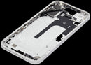 Chasis medio blanco usado para iPhone 16 Plus (A28XX), con piezas pequeñas, ideal para reparación de estructura.