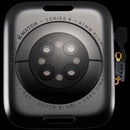 Tapa trasera Apple Watch Series 9 41mm de aluminio negro espacial A2982/A2983, repuesto para reparación.