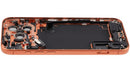 Tapa trasera naranja cósmico para iPhone 17 Pro Max, con puerto de carga y piezas pequeñas, usada, versión EU/Global.