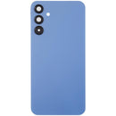 Tapa trasera azul Optimistic Blue para Samsung Galaxy A15 5G con lente de cámara, repuesto sin logo.