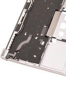 Tapa superior usada Space Gray con teclado ANSI US para MacBook Pro 13" A1708 (2016-2017), palmrest de repuesto.