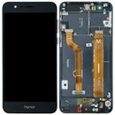 Pantalla LCD original Honor 8 (2016) negra con marco, ideal para reparación de display FRD-L09.