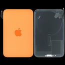 Tapa trasera naranja cósmico original con MagSafe y NFC para iPhone 17 Pro Max, ideal reparación.