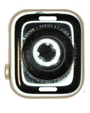 Carcasa Apple Watch Series 8 41mm GPS, aluminio starlight usado, vista frontal.