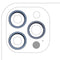 Compra al mayor este set de 3 anillos bisel para cámara trasera en Guatemala para reparaciones de iPhone 12 Pro Max en color Pacific Blue.