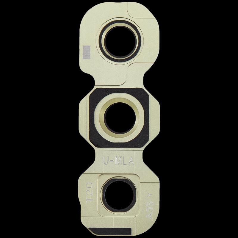 Lente de camara trasera con soporte para Samsung Galaxy A35 5G (A356 / 2024) (Amarillo)