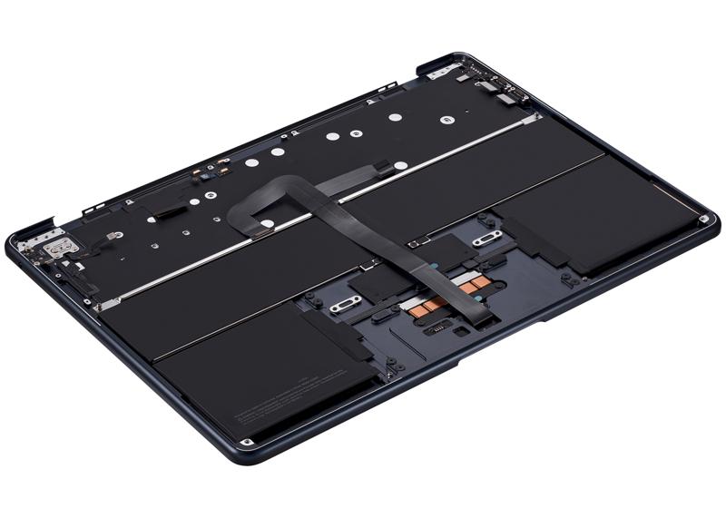 Carcasa superior con bateria y teclado para MacBook Air 13" (A2681 / Mid 2022) (Midnight) (Teclado EEUU)