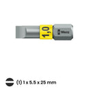 Juego de 39 piezas Wera Tool-Check PLUS 2, con ratchet, puntas y vasos de 1/4 pulgada.