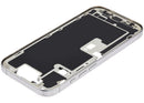 Chasis medio usado iPhone 16 Pro US (A3087) con puerto de carga y pequeñas partes para reparación.