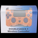 Mando PlayStation 4 Sunset Orange con cable, vibración DualShock 4, ideal para gaming y repuesto.