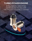 Encuentra el cargador de auto LDNIO C509Q PD QC4.0 de 18W con doble puerto USB en Guatemala para una carga rápida y eficiente.