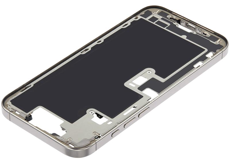 Reparación de carcasa intermedia con botones de encendido y volumen para iPhone 16 Pro Max en Guatemala.