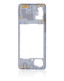 Encuentra la carcasa de marco medio Samsung Galaxy A71 en Guatemala con garantía, disponible en color Prism Crush Silver.