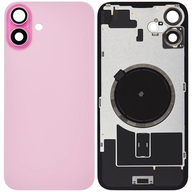 Compra la tapa trasera con placa de acero y imán MagSafe con IC preinstalado para iPhone 16 Plus en Guatemala.