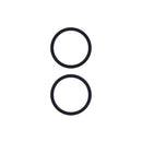 Aro de bezel para cámara trasera de iPhone 11, 12, 12 Mini negro.