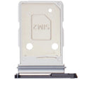 Bandeja dual SIM negra para Samsung Galaxy S26 (SM-S942B), repuesto original para porta SIM.