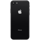 Tapa trasera negra OEM Grade C para iPhone SE 2020 (A2275, A2296) con puerto de carga preinstalado.